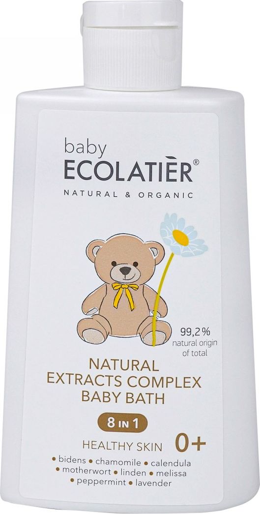 Ecolatier Kompleks naturalnych ekstraktów 8 w 1 do kąpieli Baby 0+ 250 ml