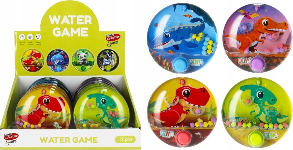 Mega Creative GRA WODNA DINO OKR 10CM MIX4 GAME MC 12/72/144