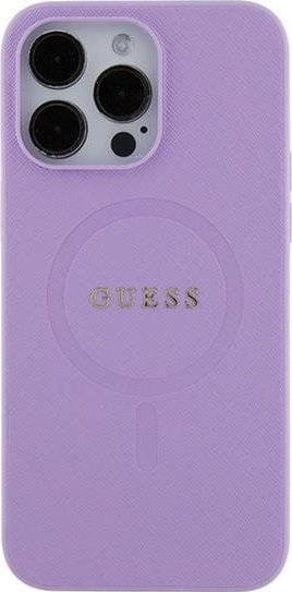 Guess GUHMP16SPSAHMCU iPhone 16 16 6.1 fioletowy/hardcase Saffiano MagSafe