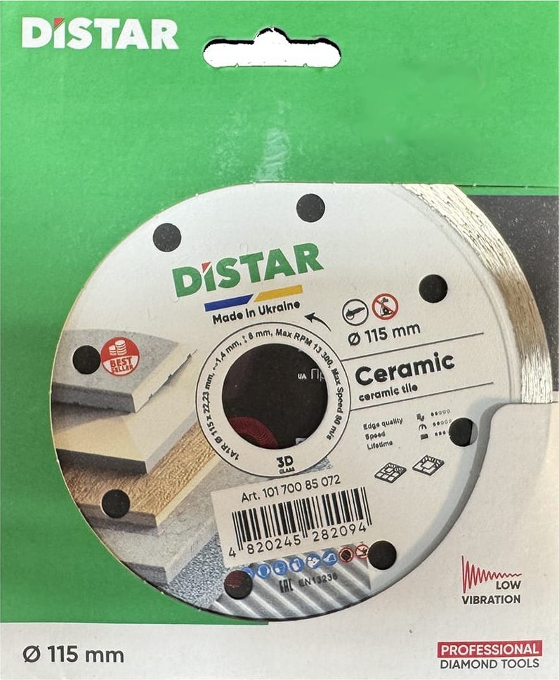 Distar Tarcza diamentowa tnąca Distar 1A1R 115 Ceramic