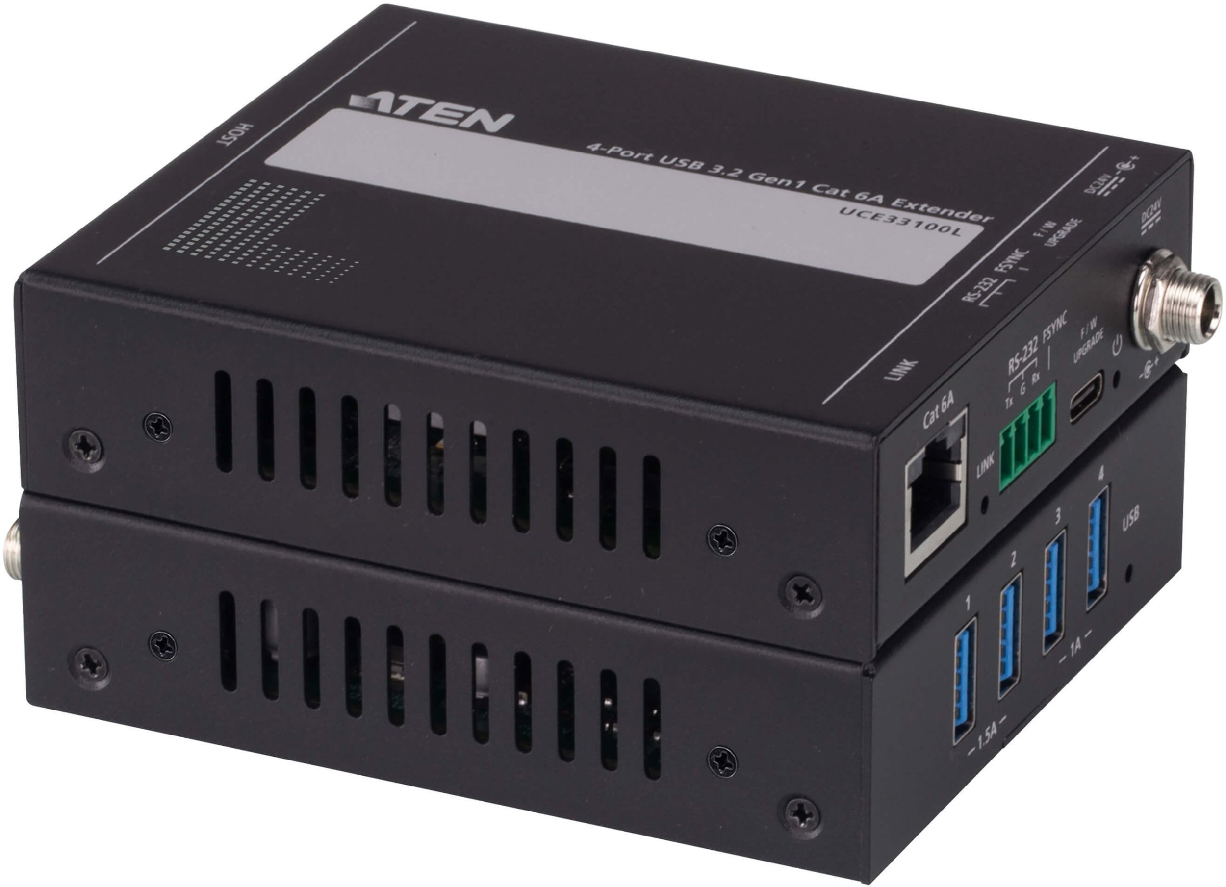 ATEN UCE33100, 4-Port USB 3.2 Gen.1 Cat 6A Extender, bis zu 100m