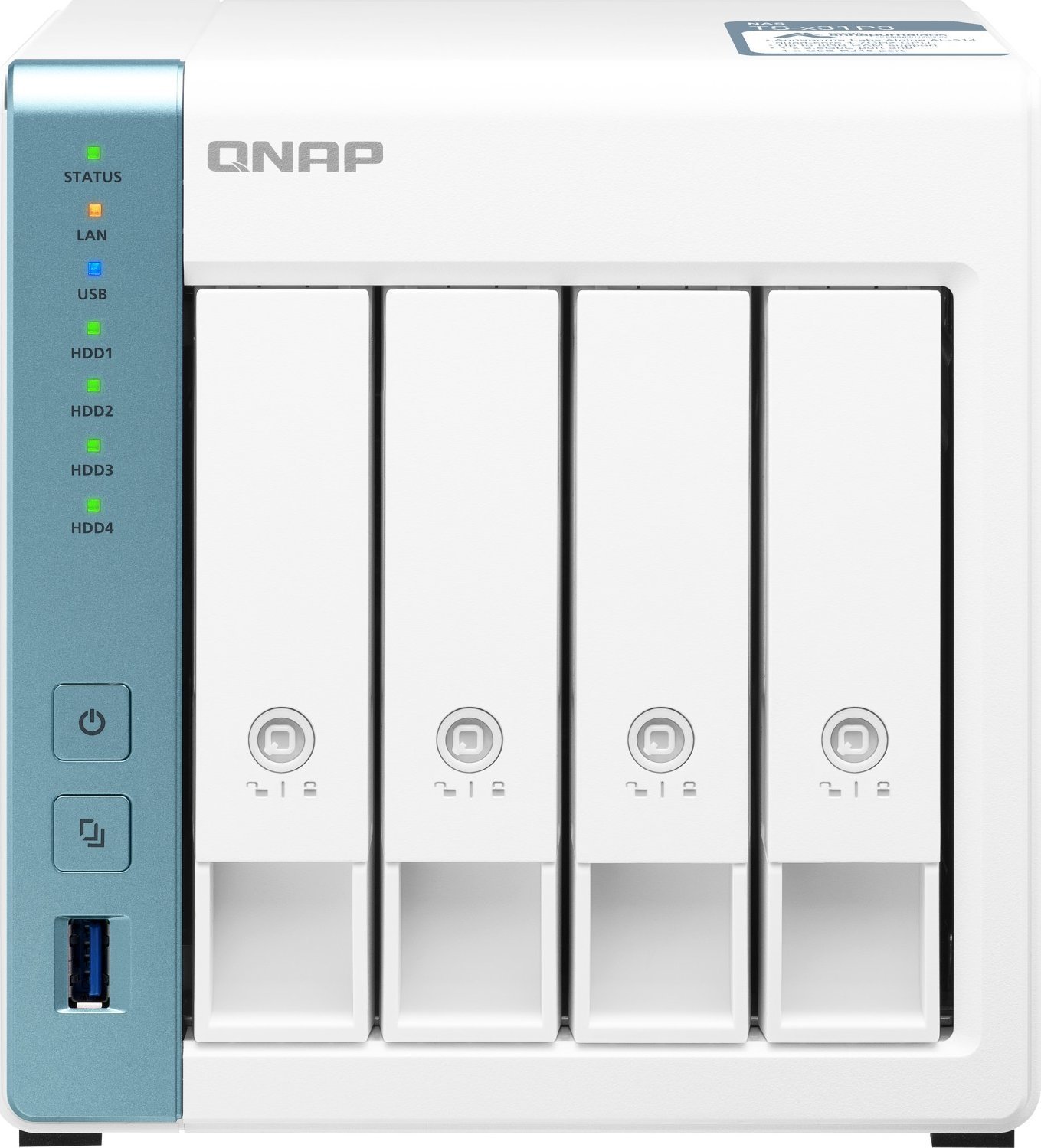 Serwer plików Qnap TS-431P3-4G / 2x 4 TB HDD / 1 RAID