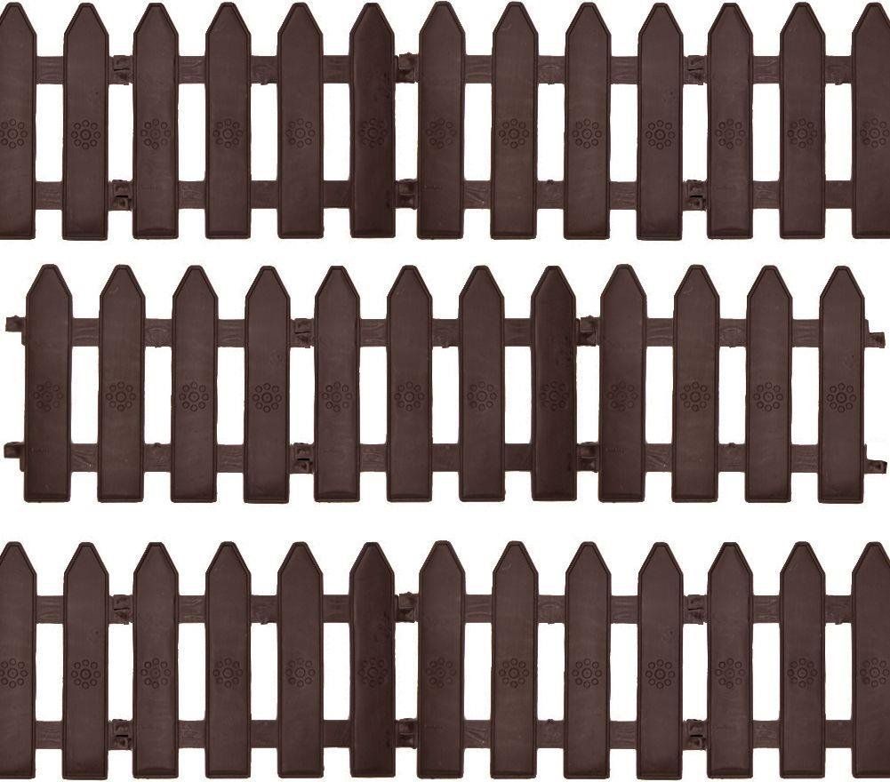 Orion Palisada płotek ogrodowy brązowy 20x15 cm 10 szt.