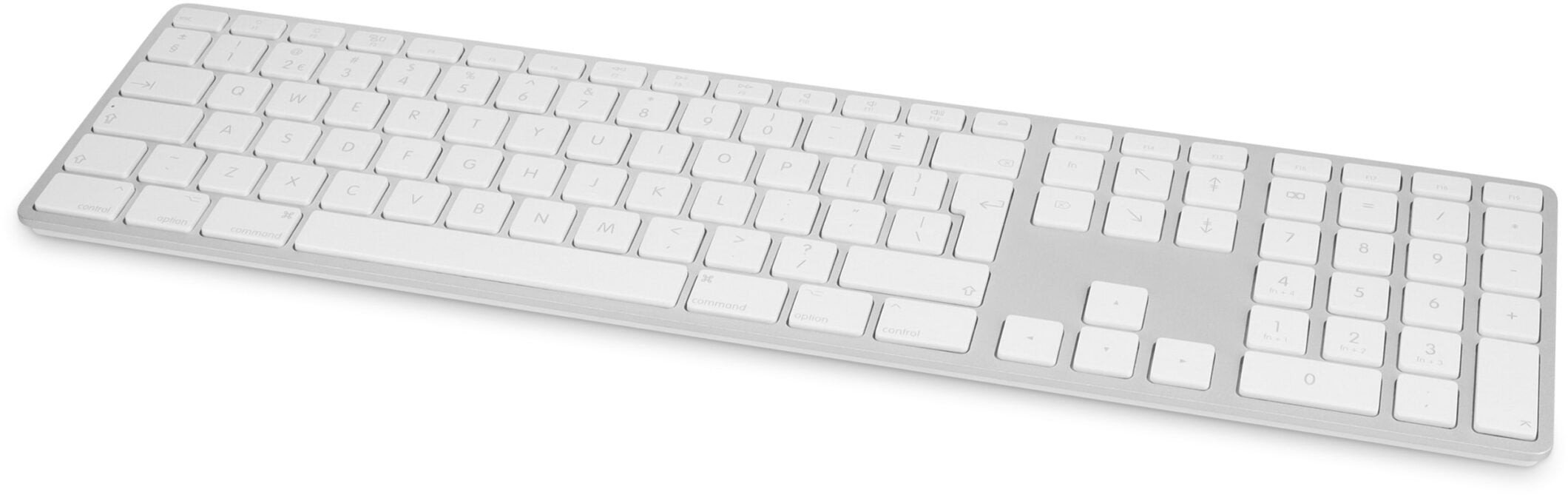 USB-C numeric Keyboard 106 keys wired USB-C keyboard with extra 1x USB-C port and aluminum upper cover - Greek