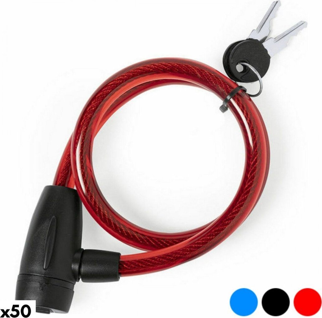 bigbuy outdoor Przewód z kłódką 146491 (50 Sztuk) - Niebieski