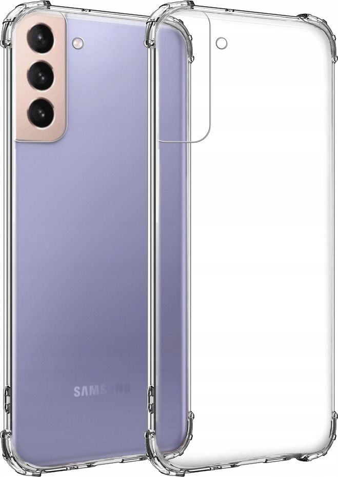 etumi Etui Anti-Shock Do Samsung Galaxy S21 Pancerne Bezbarwna Obudowa Futerał Wzmacniane Rogi Anti-Shock Gumowe Slim Armor Tpu Asck0040