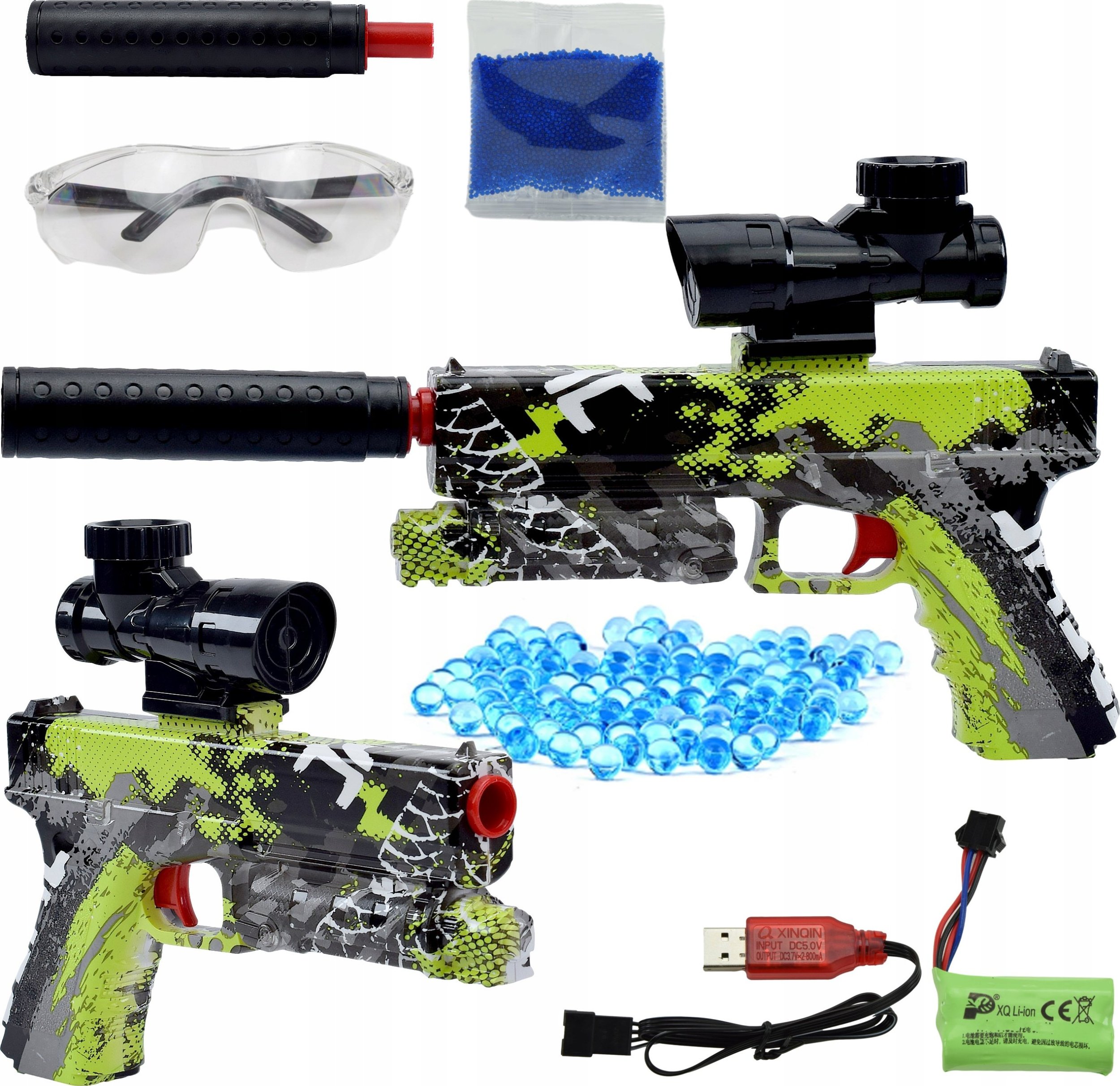 Skleplolki PISTOLET AUTOMAT KULKI ŻELOWE KARABIN GLOCK DESERT