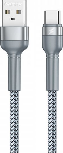 Kabel USB Dudao USB-A - USB-C 1 m Srebrny (78871)