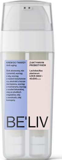 BE`LIV Krem anti-aging do twarzy z żywymi probiotykami BELIV