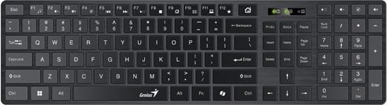 Klawiatura Genius Genius SlimStar 126 COPILOT, klawiatura CZ/SK, klasyczna, przewodowa (USB), czarna