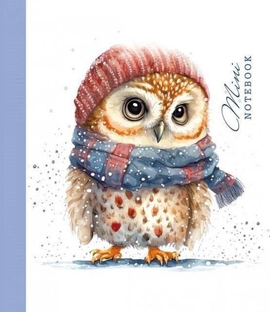 Notatnik ozdobny 100x100/48K kratka Sowa FRESH