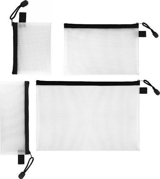 Saszetka na zamek komplet 4szt