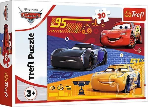 Trefl Puzzle 30el Auta przed wyścigiem Cars 18274