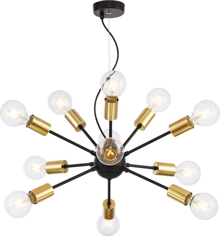 Lampa wisząca Maytoni Lampa wisząca czarna nowoczesna Maytoni Jackson pająk T546PL-12B