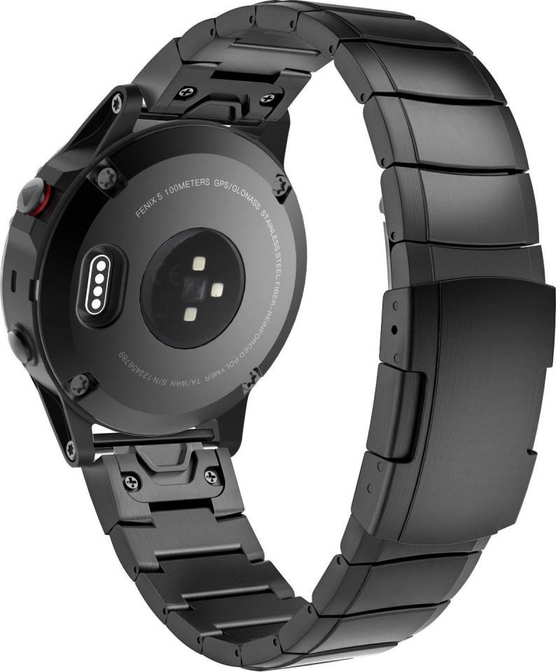 Tech-Protect Bransoleta Steelband do Garmin Fenix 5 / 6 / 6 Pro Black