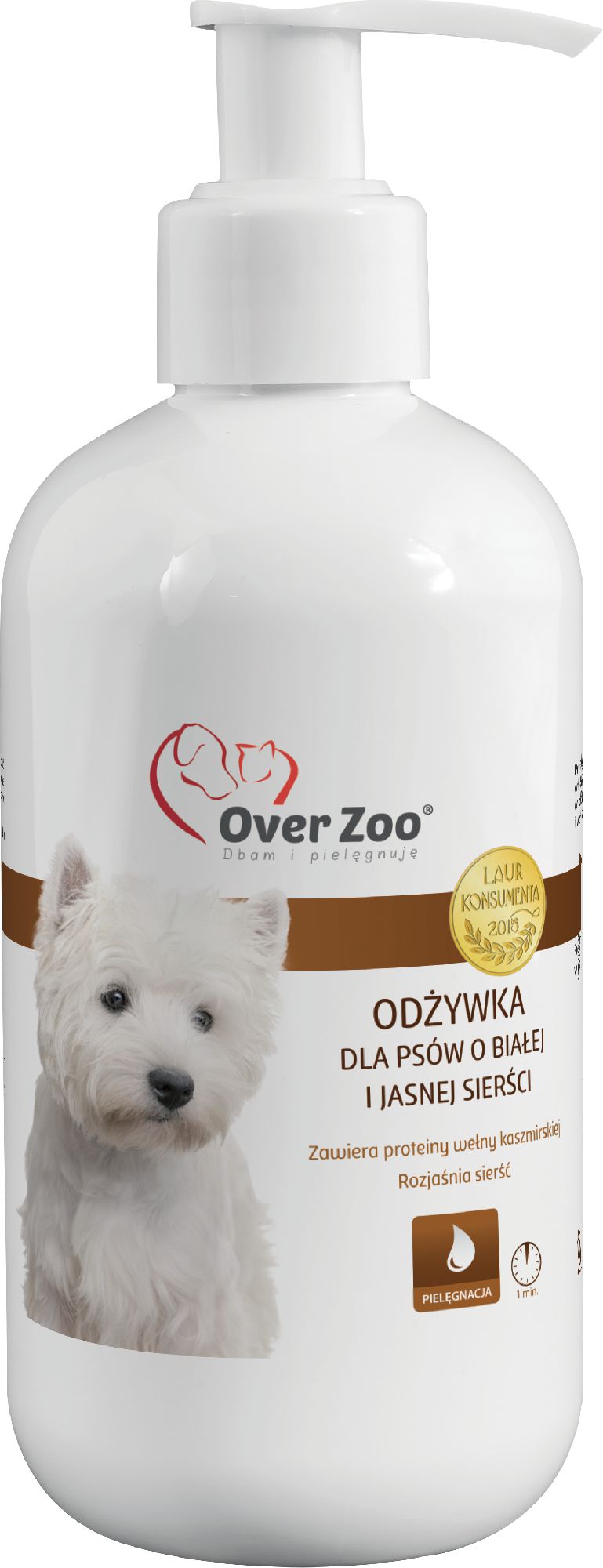Over Zoo ODŻYWKA BIAŁA SIERŚĆ 240ml
