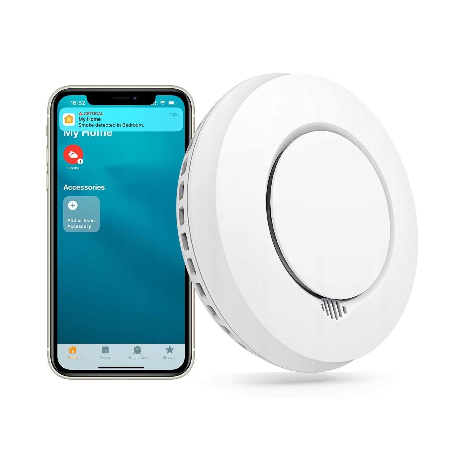 Inteligentny czujnik dymu WiFi Meross GS559A (HomeKit)