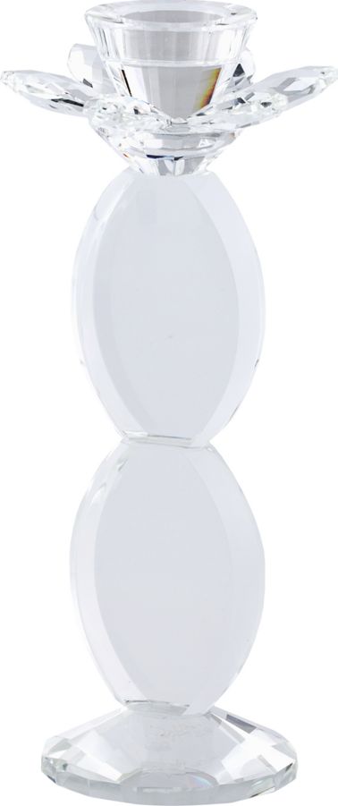 Beliani Świecznik 33 cm przezroczysty TENDU