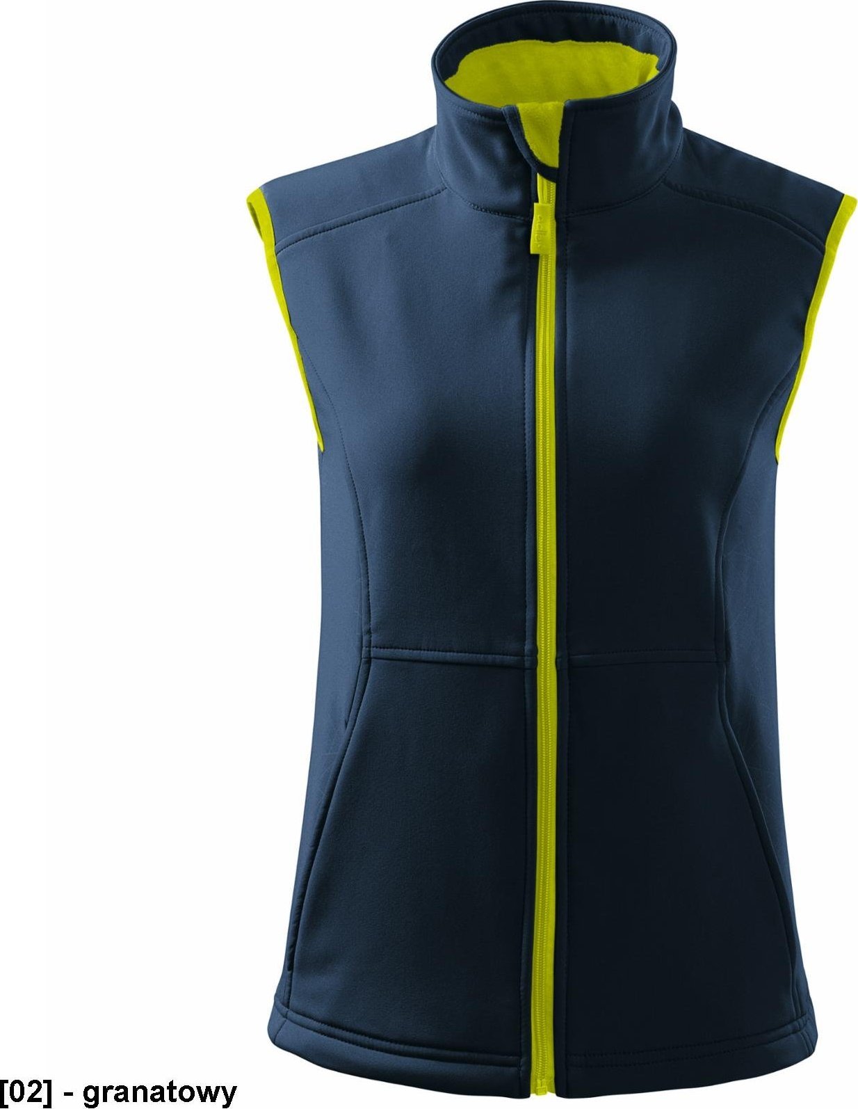 MALFINI Vision 516 - ADLER - Softshell kamizelka damska, 280 g/m, 6% elastan, 94% poliester, - granatowy M