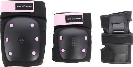 Nils Extreme H709 czarno-fioletowy rozm. L zestaw ochraniaczy nils extreme