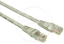 Solarix patchcord kat. 5e UTP PVC, osłonka zalewana, 5m szary