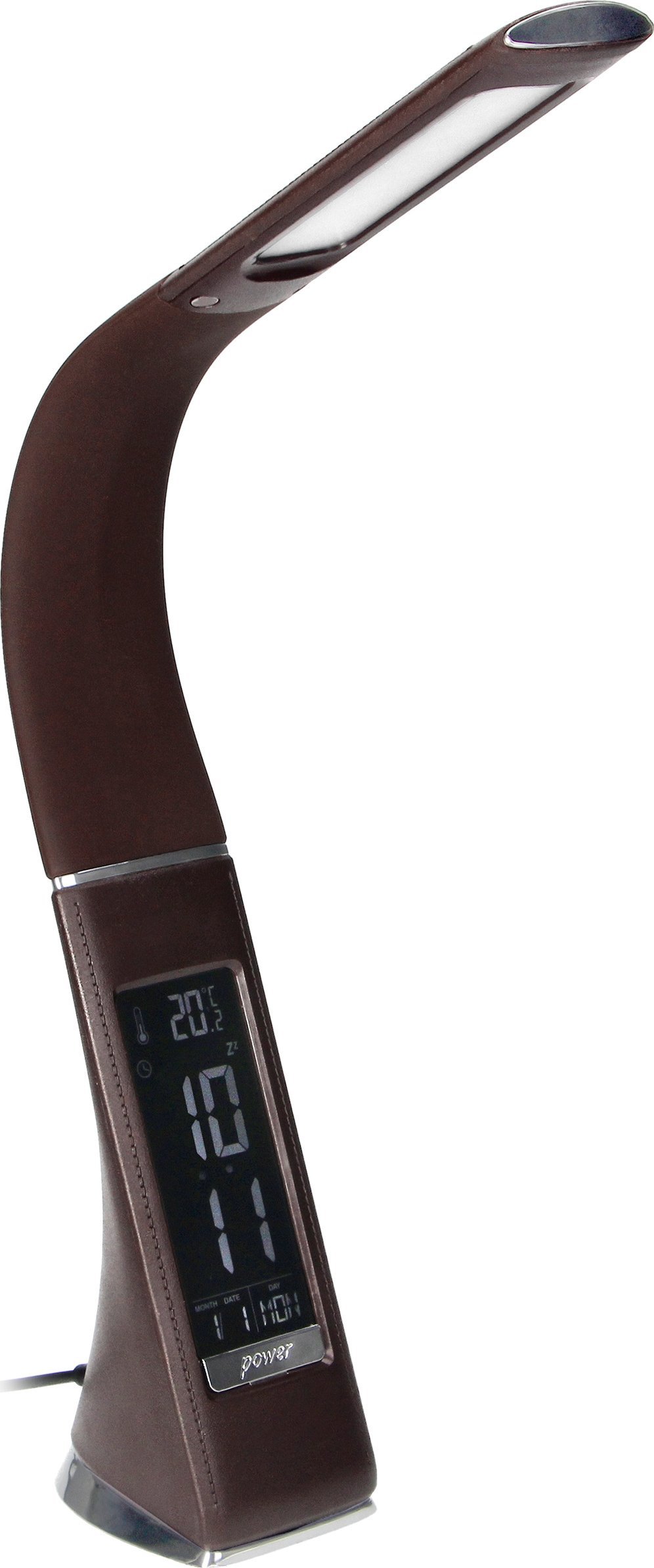 Lampka biurkowa Orno brązowa