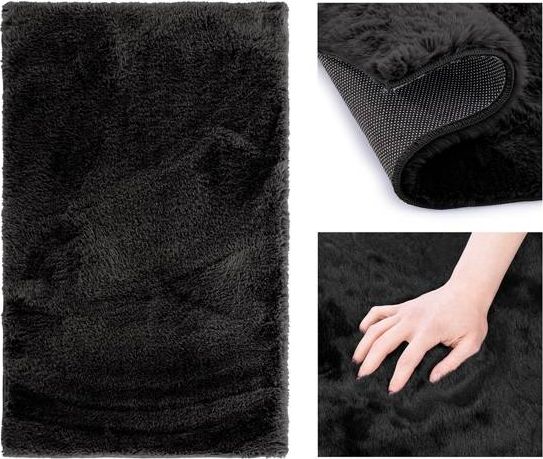 AmeliaHome Dywan dekoracyjny Lovika czarny 40x60