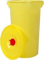 Artech Pojemnik zbiorczy na odpady medyczne z otworem wrzutowym 60 l (Kolor czerwony)