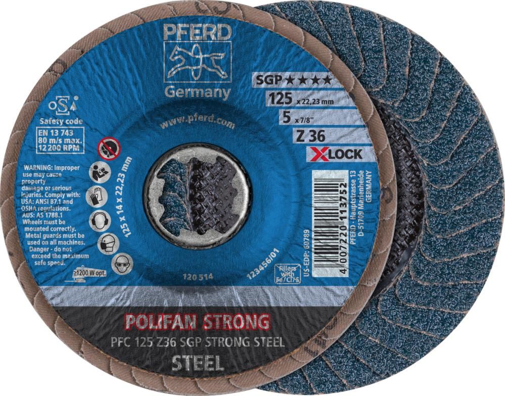 Pferd Ściernica listkowa/lamelkowa CO-SGP-CURVE M 125mm K60 Pferd