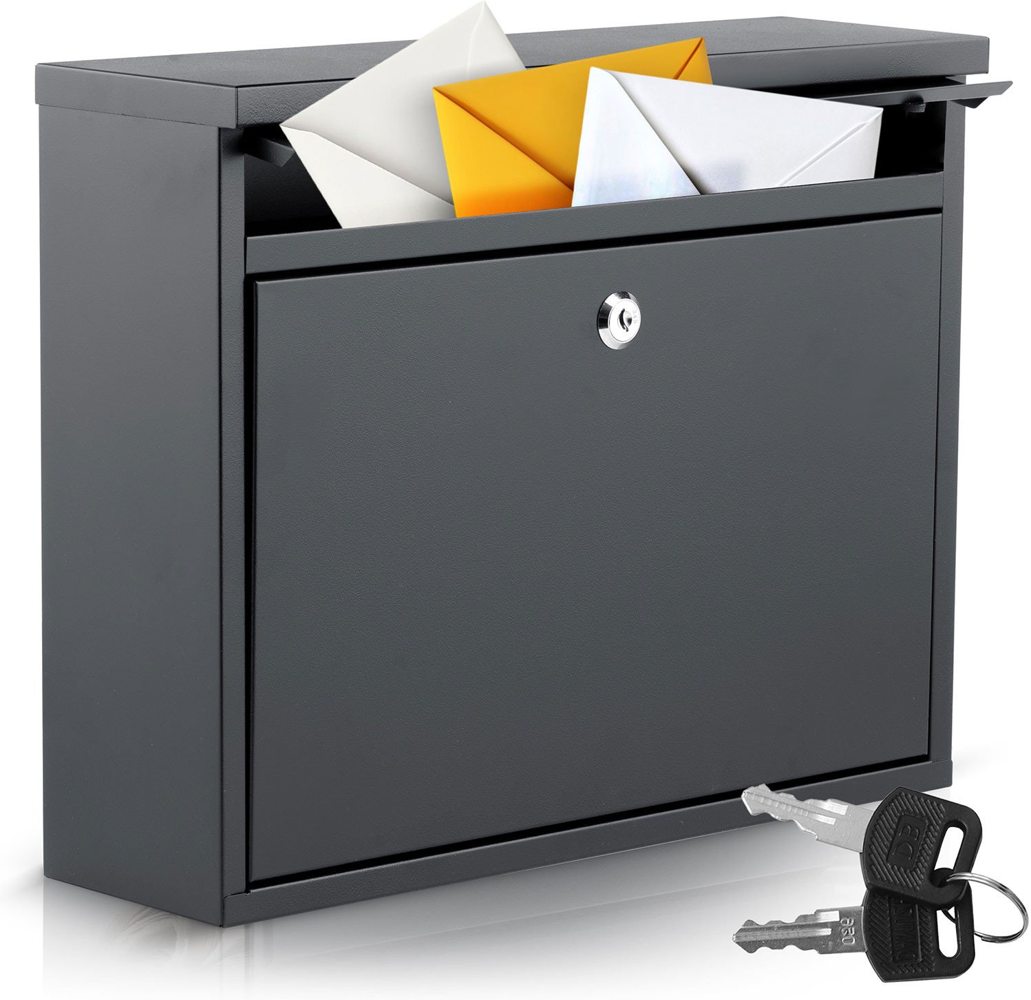 Skrzynka na listy 37,5x30,5x12 cm antracyt HM-860