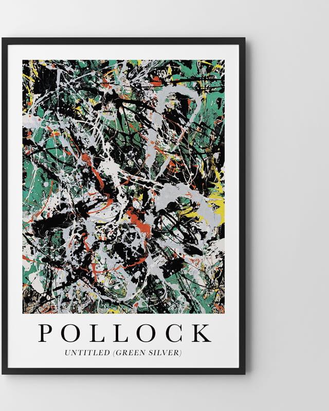 Hog Studio Pollock Green silver (B2 (50x70cm))