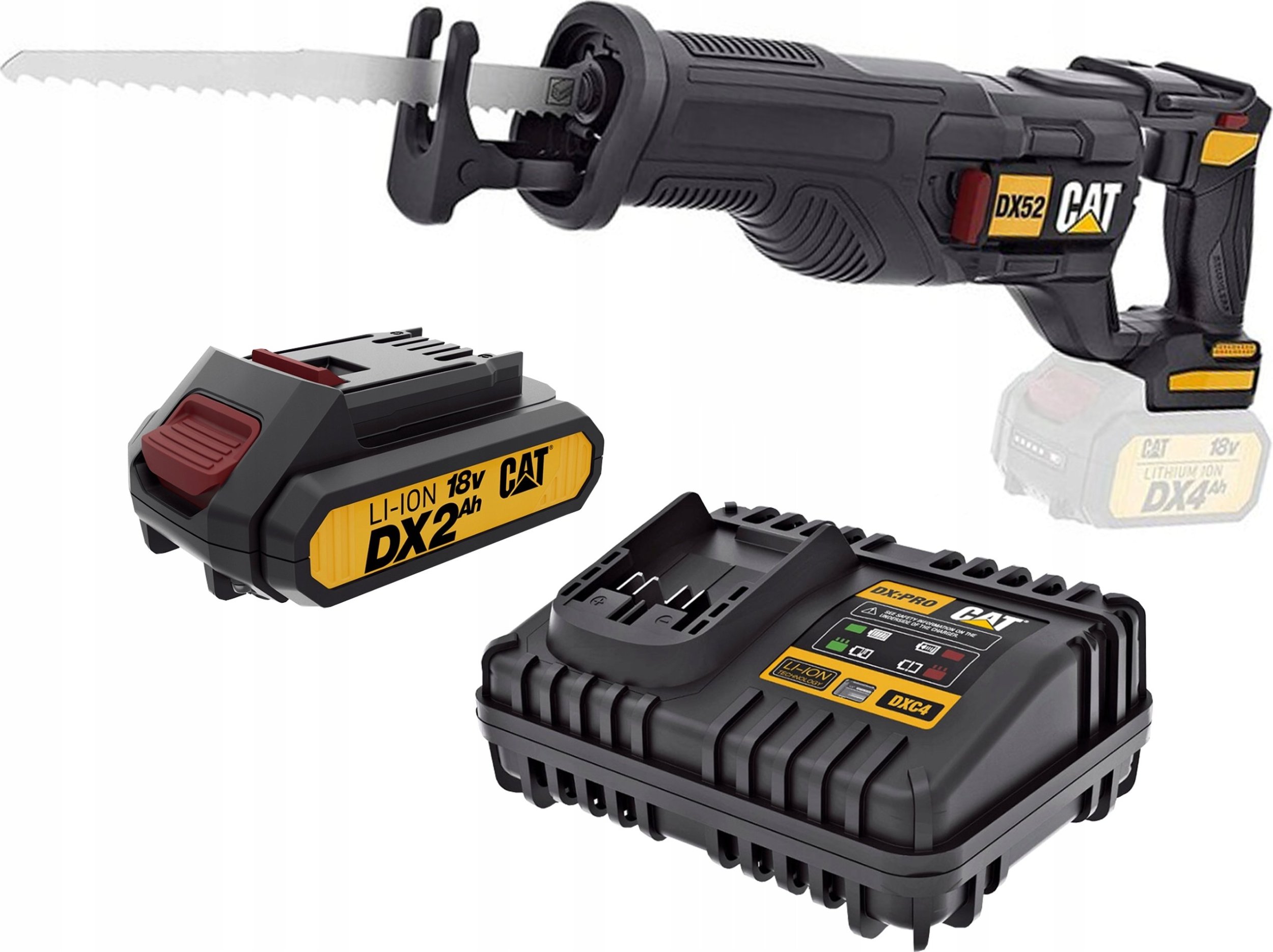 CAT Piła szablasta CAT DX52B + Akumulator + Ładowarka