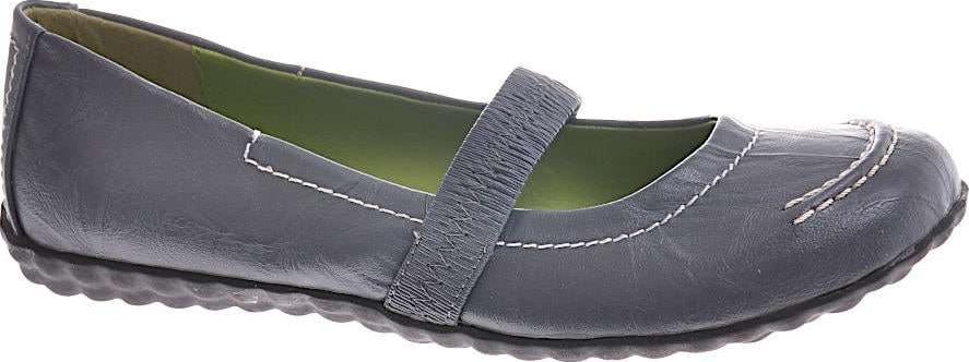 Pantofelek24 Szare damskie półbuty z paseczkiem /A8-3 12335 T085/ 40