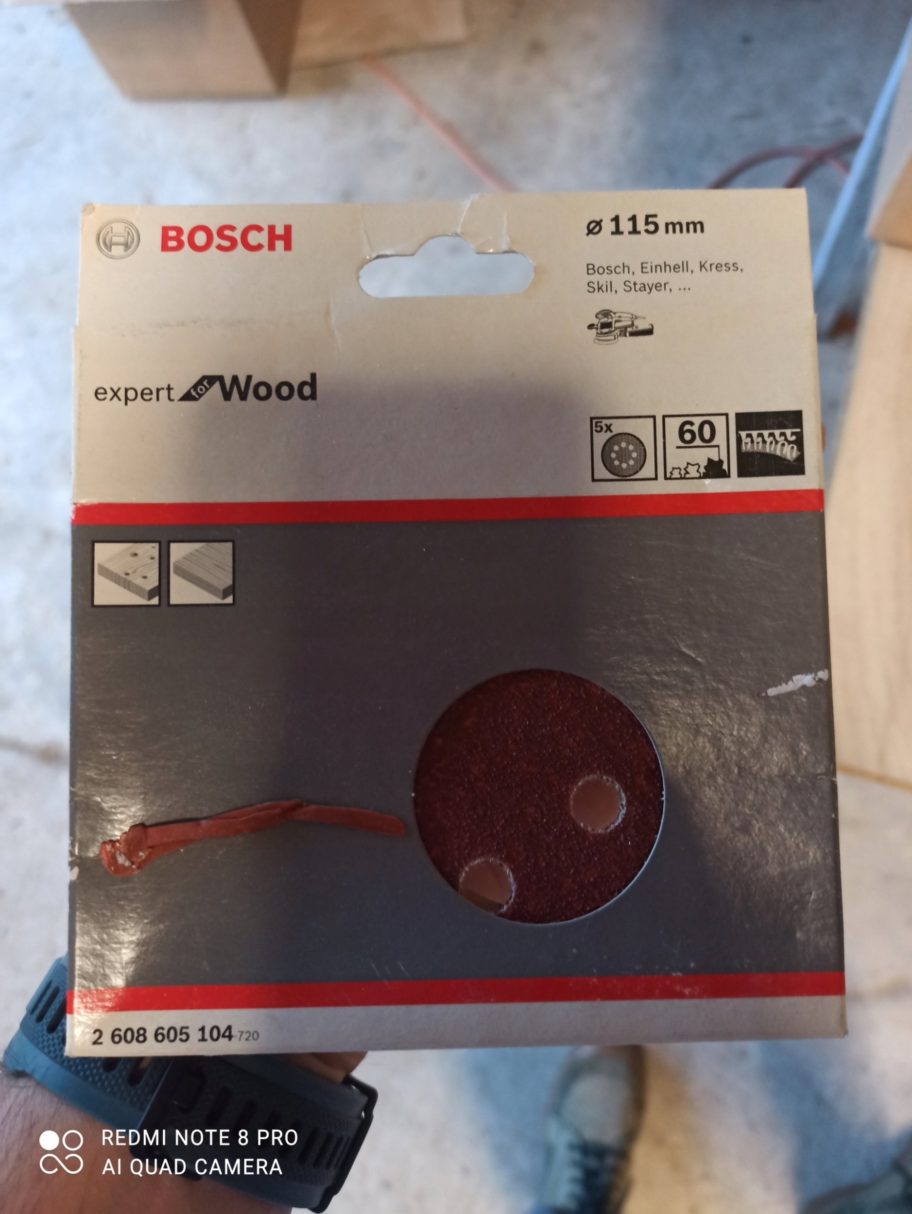 PAP. ŚCIER. RW D115 G60 5PC NS