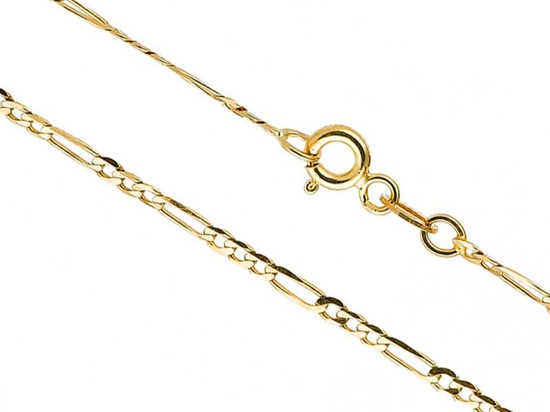 Lovrin ZŁOTY ŁAŃCUSZEK 585 FIGARO PUDEŁKO 14K