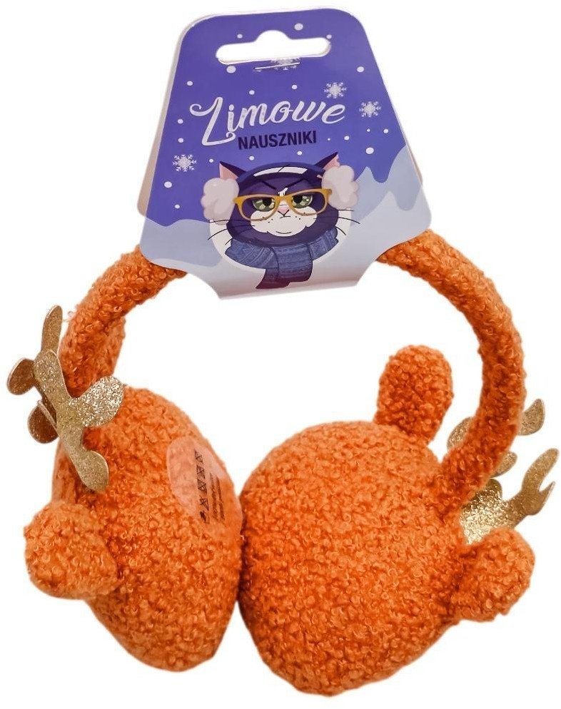 Zimowe nauszniki z reniferem