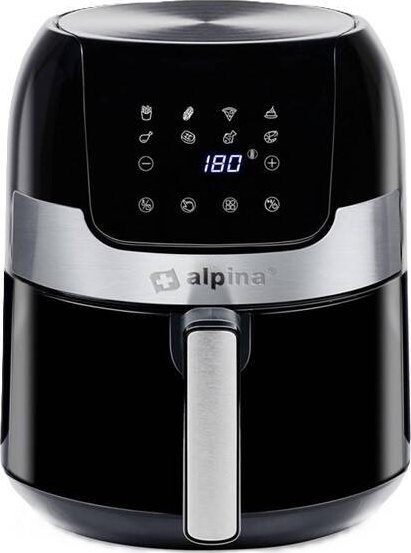 Frytkownica Beztłuszczowa Air Fryer 3.5l 1400W Timer Alpina Czarny