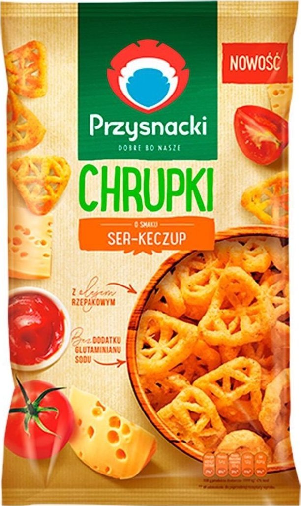 Przysnacki Chrupki o smaku ser-keczup 120 g