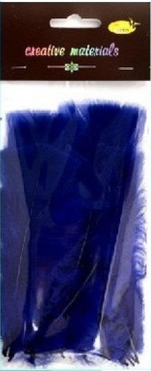 Piórka miękkie granatowe 15szt