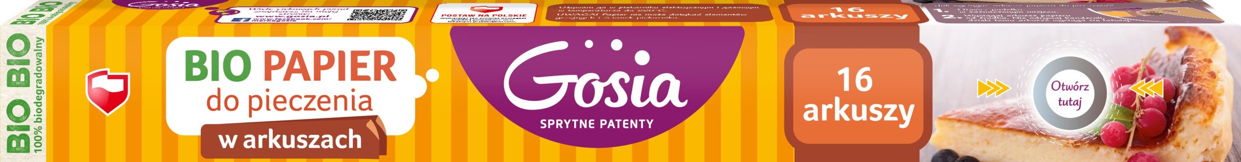 Gosia Papier do pieczenia w arkuszach GOSIA