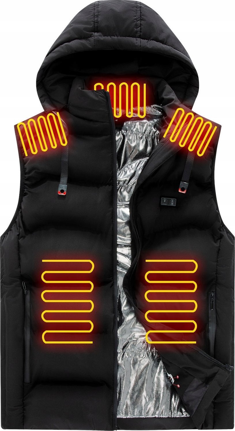 Mozos HV5 Ogrzewana elektryczna kamizelka unisex r. XL czarna