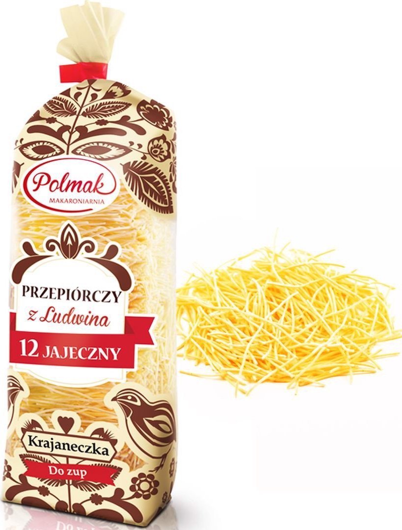 Pol-Mak Polmak Makaron Przepiórczy 12 jajeczny krajaneczka 250 g