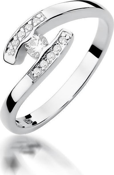 Best Diamonds złoty pierścionek z brylantem 0.19ct 6
