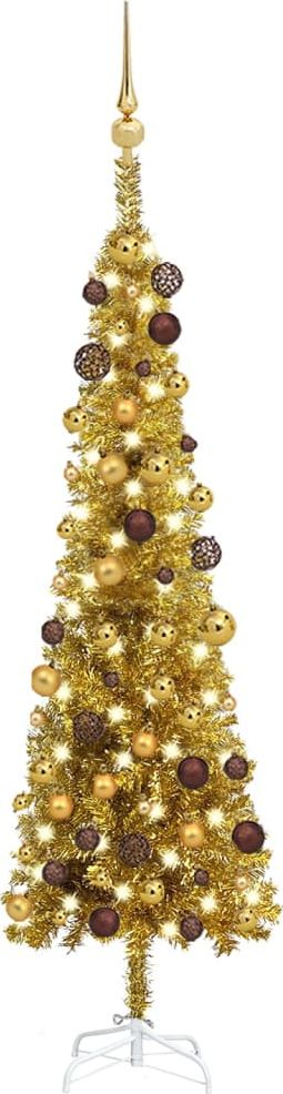 vidaXL Choinka sztuczna na stojaku Złota