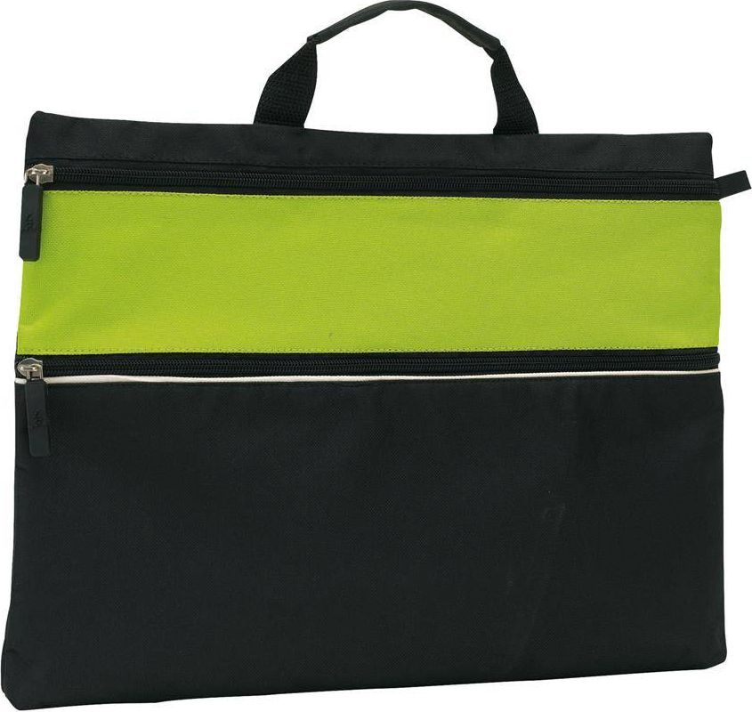 Kemer Torba na dokumenty FILE, czarny, jasnozielony