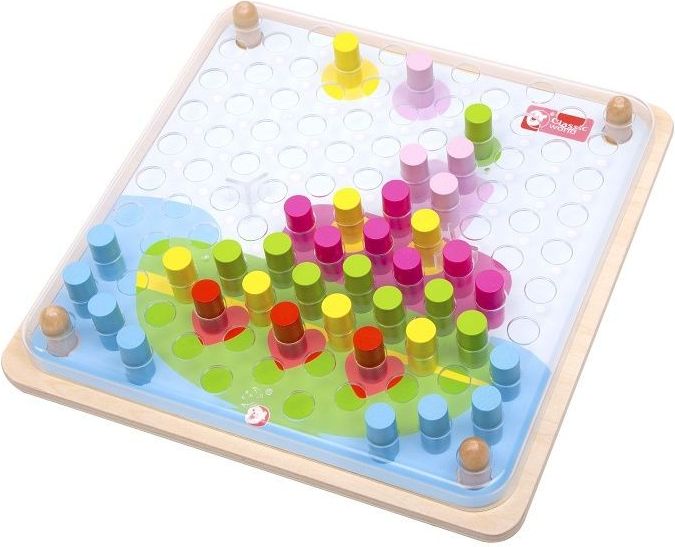 Classic World Drewniana układanka z wałeczkami