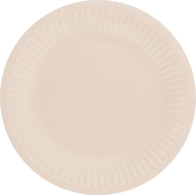 GoDan Talerzyki papierowe jednokolorowe jasnorózowe 18 cm 6 szt. Godan