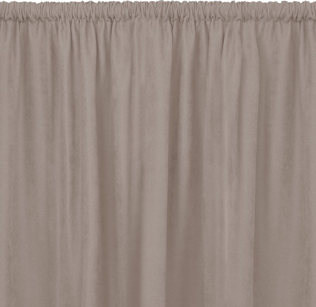 Homede Homede Zasłona MILANA szenilowa z tunelem 560x175 pudrowy róż wzór 1