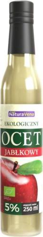 NaturaVena Ocet jabłkowy 5% 250 ml Bio NATURAVENA