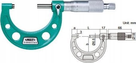 Insize MIKROMETR 225-250 STANDARD
